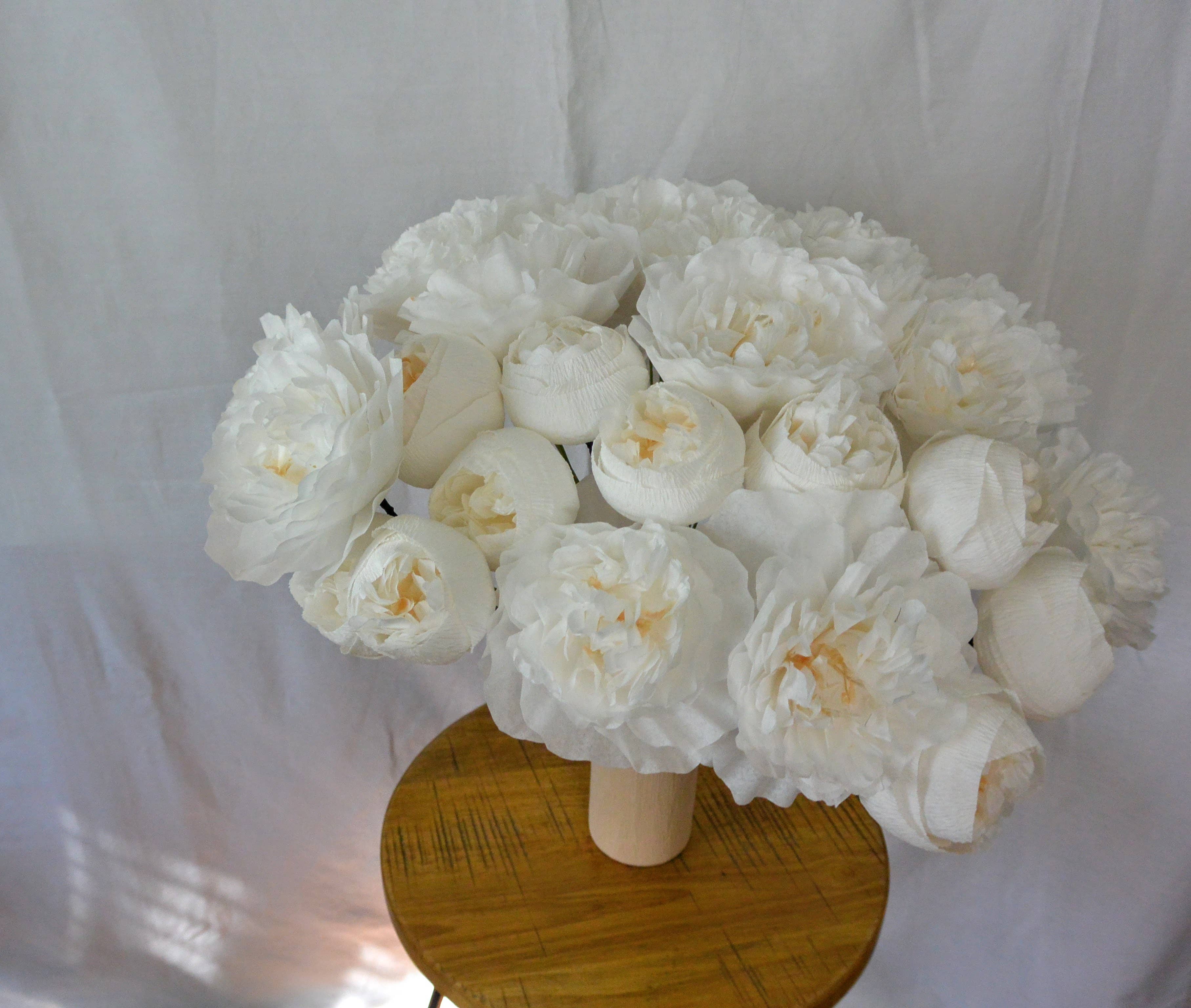 Beautiful Things By Bec – wholesale Artificial flowers – Paper Peonies set of 10 Stems1