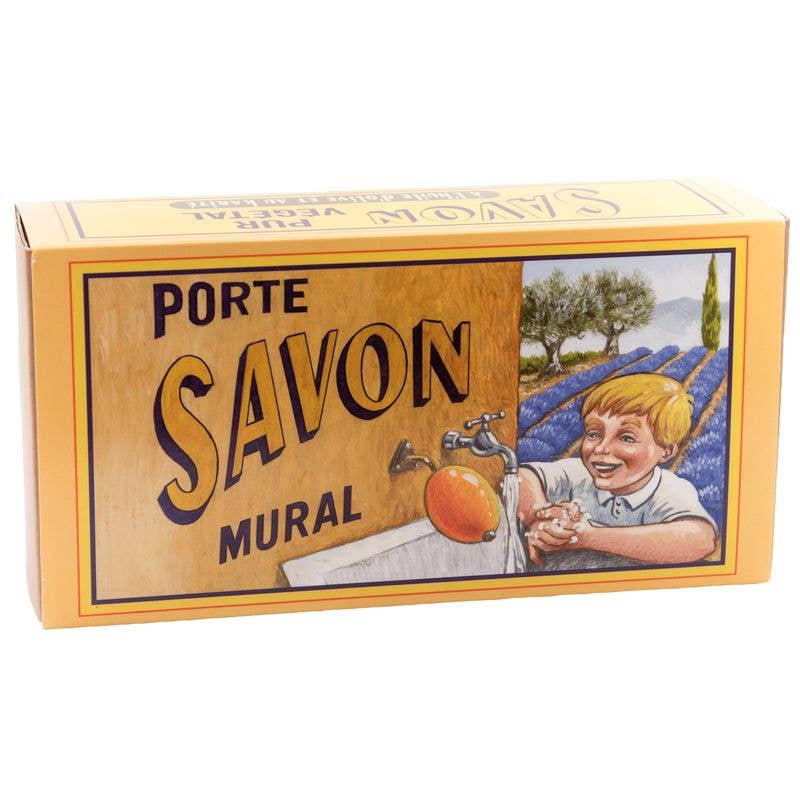 Seifen-Shop – wholesale Tvål – Rotations-tvål 260 g med hållare i rostfritt stål och bomullstvål1