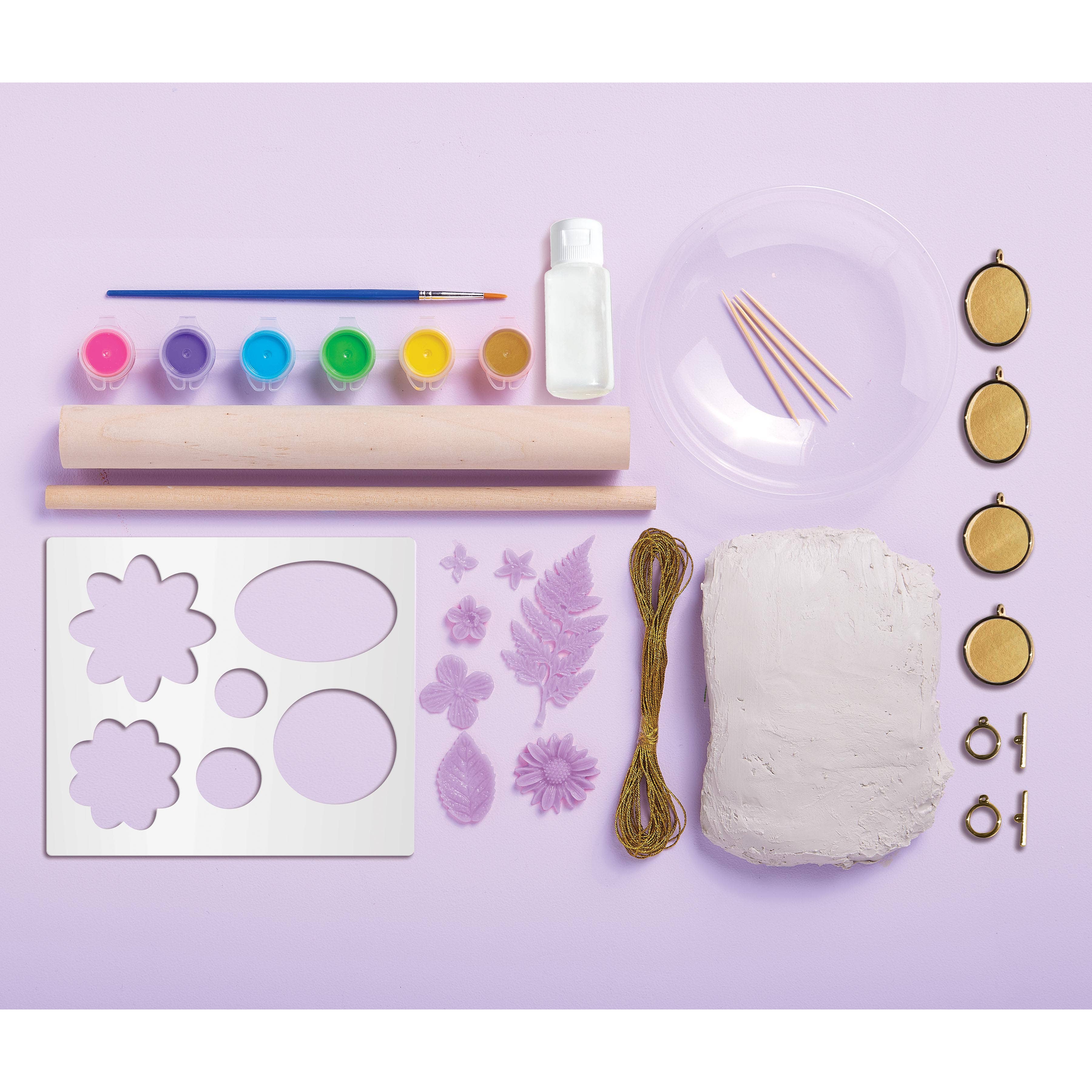 Bright Stripes - Wholesale DIY Craft Kit - Kids - Wish*Craft Flower Power Pottery5