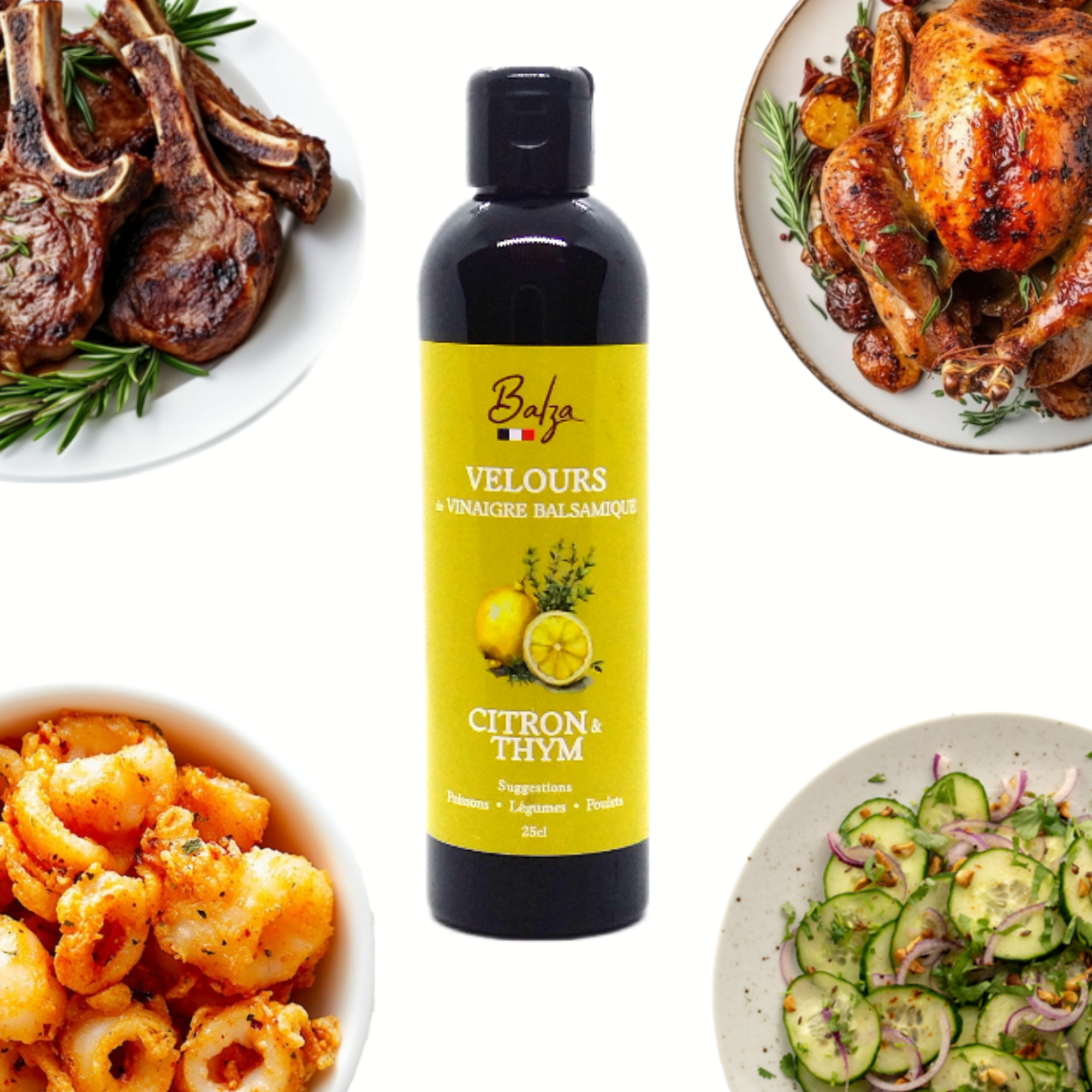 Atelier du Sel Camargue – Vinagre por atacado – Creme de Vinagre Balsâmico de Limão com Tomilho 250 ml0