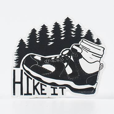 Hike It Sticker for wholesale by Black Loon Studio