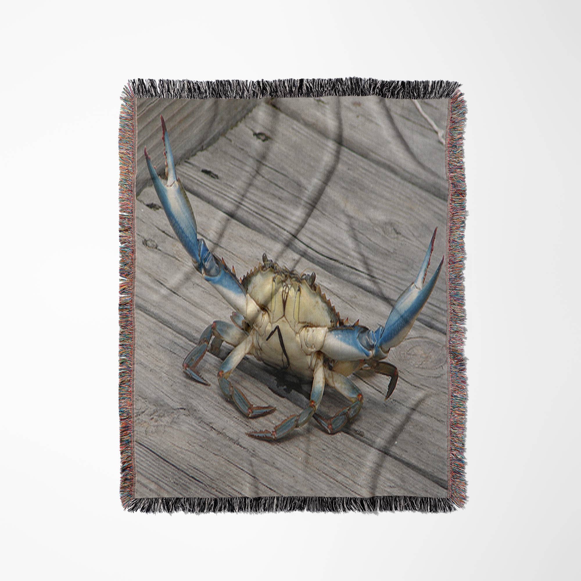 3dRose - Wholesale Throw Blanket - 3dRose, Image of Blue Crab - marine, creature, animal, wildlife, ocean, invertebrate, blue, crab, seafood, Blanket0