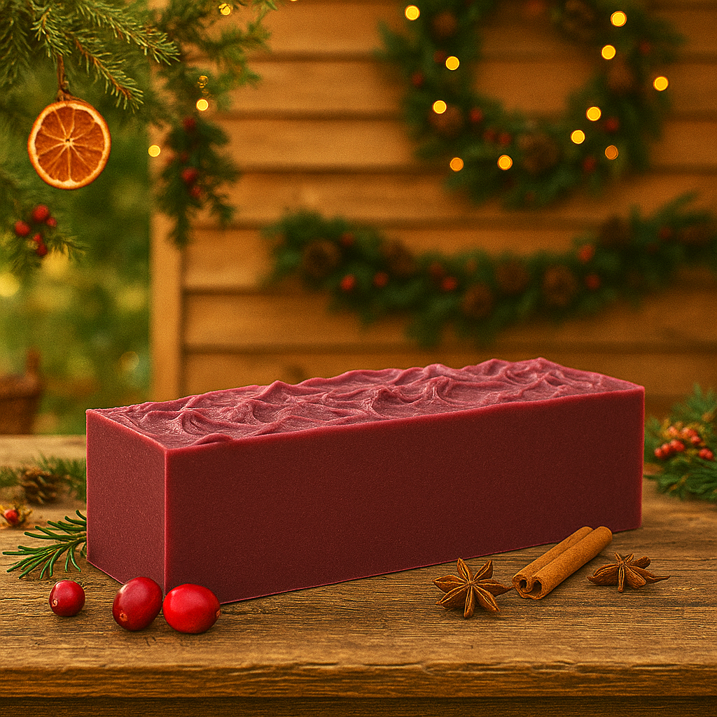 DeShawn Marie Soap Boutique – wholesale Tvål – Tranbär Spice 3.5 LB Soap Loaf1