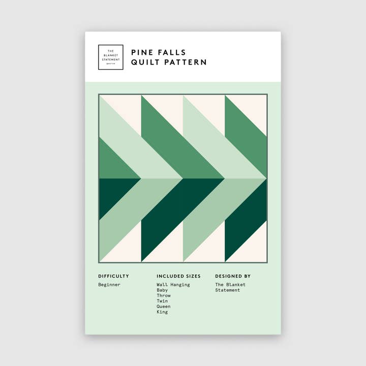 Pine Falls Paper Pattern for wholesale by The Blanket Statement