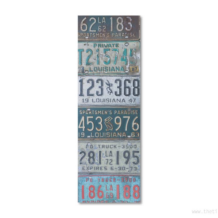 Bookmark - Vintage Louisiana License Plates for wholesale by Juniper & Spruce