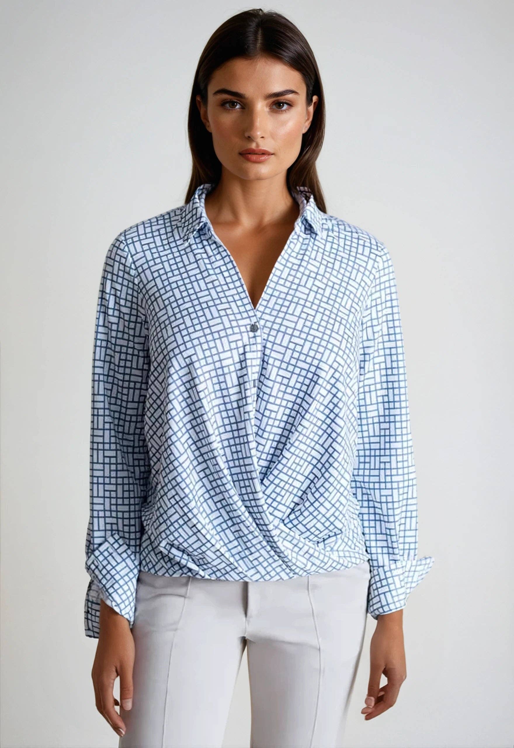 Buki - Wholesale Button Down Shirt - Women's - Barcelona Shirt2