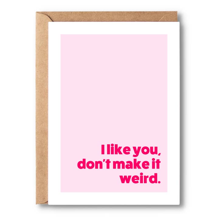 Je t'aime bien, ne le rends pas bizarre pour la vente par Simple Scribble