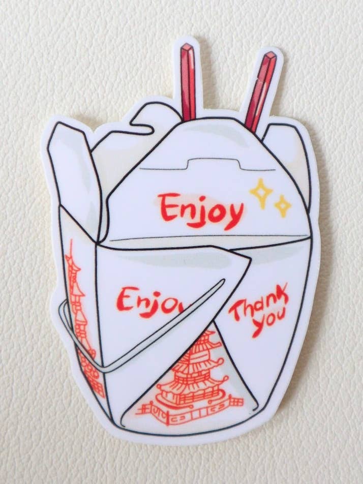 Kinesisk Take Away | Take Away Klistermærke | Blank for engroshandel hos ElijahDeck