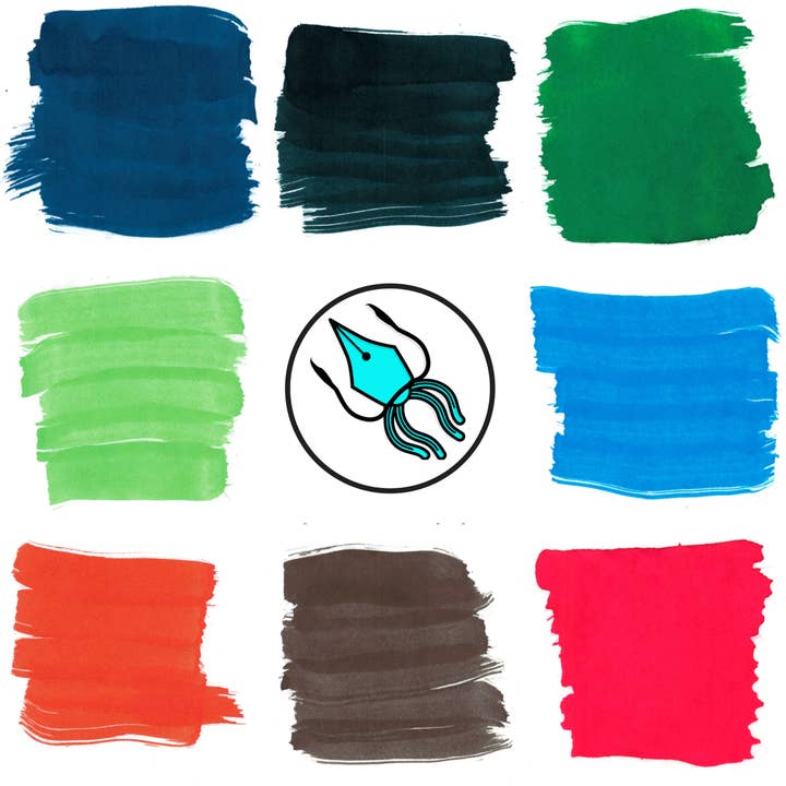 Anderillium Inks – wholesale Ink pad – Anderillium™ Ink Sample Set - Cephalopod Series1