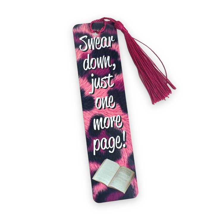 Swear Down Just One More Page Bookmark for wholesale by Scouse Bird Shop