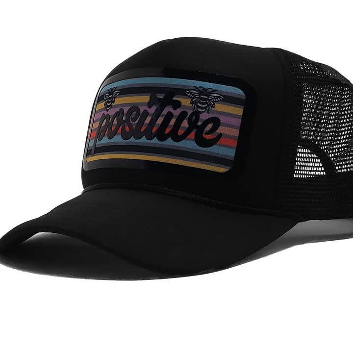 "Positive" Premium Trucker Cap - Perfect Blend of Style for wholesale by Peace and Dozen Inc