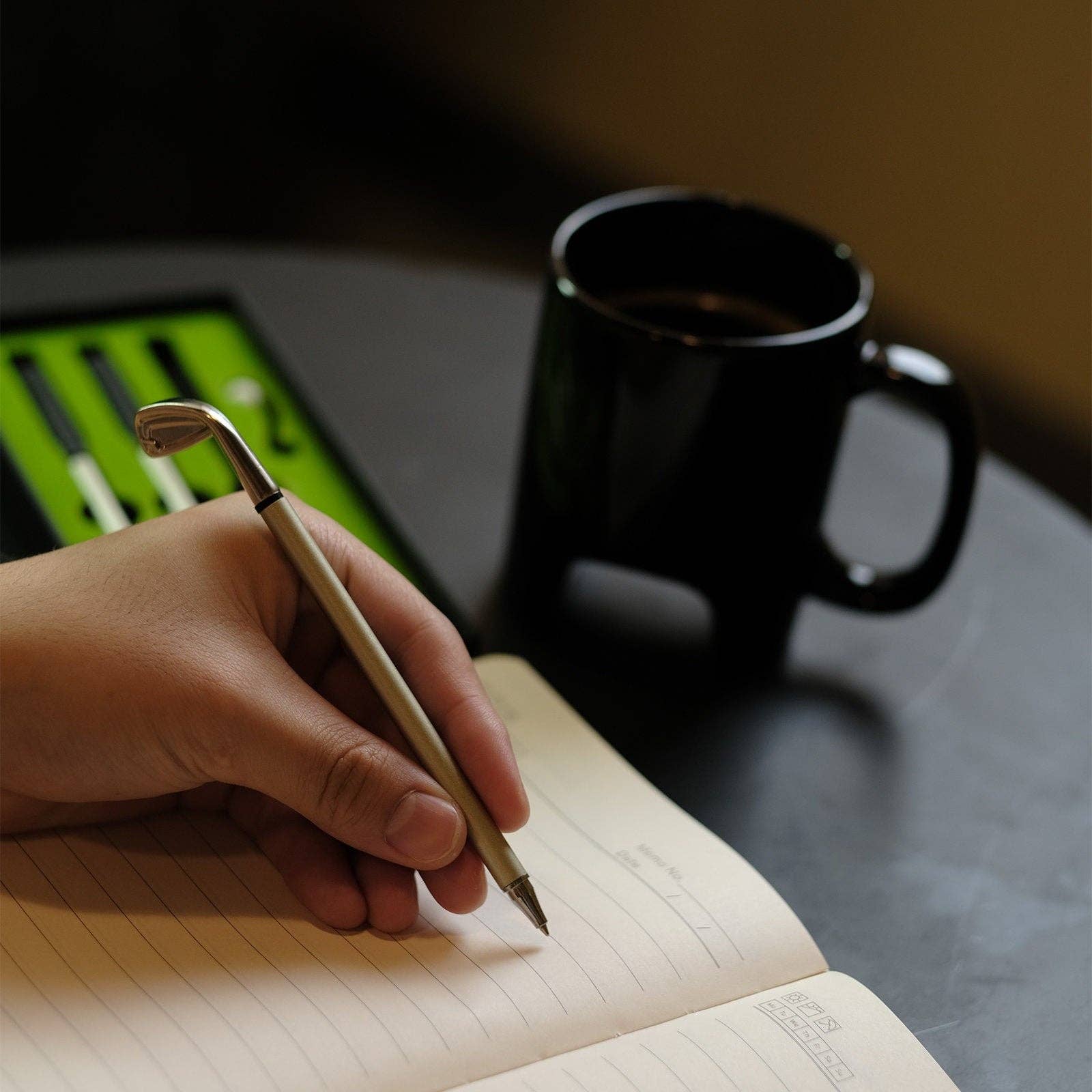 The Wine Savant /  Khen Glassware - Wholesale Coffee Mug - Putter Cup Golfer's Mug Kit - Funny Golf Coffee Mug Gift - S9