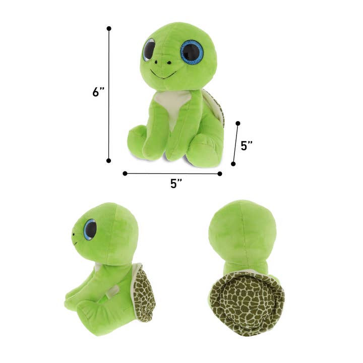 Cota Global – wholesale Stuffed/plush toy – Kids & baby – Sparkle Eyes Plush - Small Green Sea Turtle2