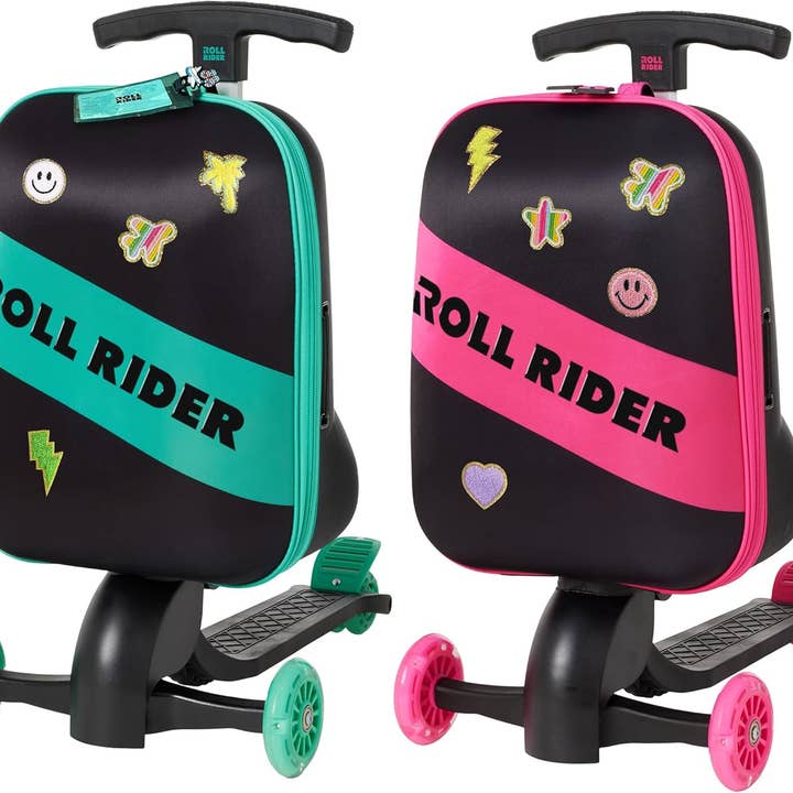 Roll Rider - Wholesale Luggage - Kids - Pink Kids Scooter Suitcase8