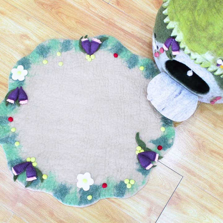 Woollyfelt - Wholesale Pet cave – Cat/dog - Felt Cat Cave with Placemat - Premium Wool Cat House6