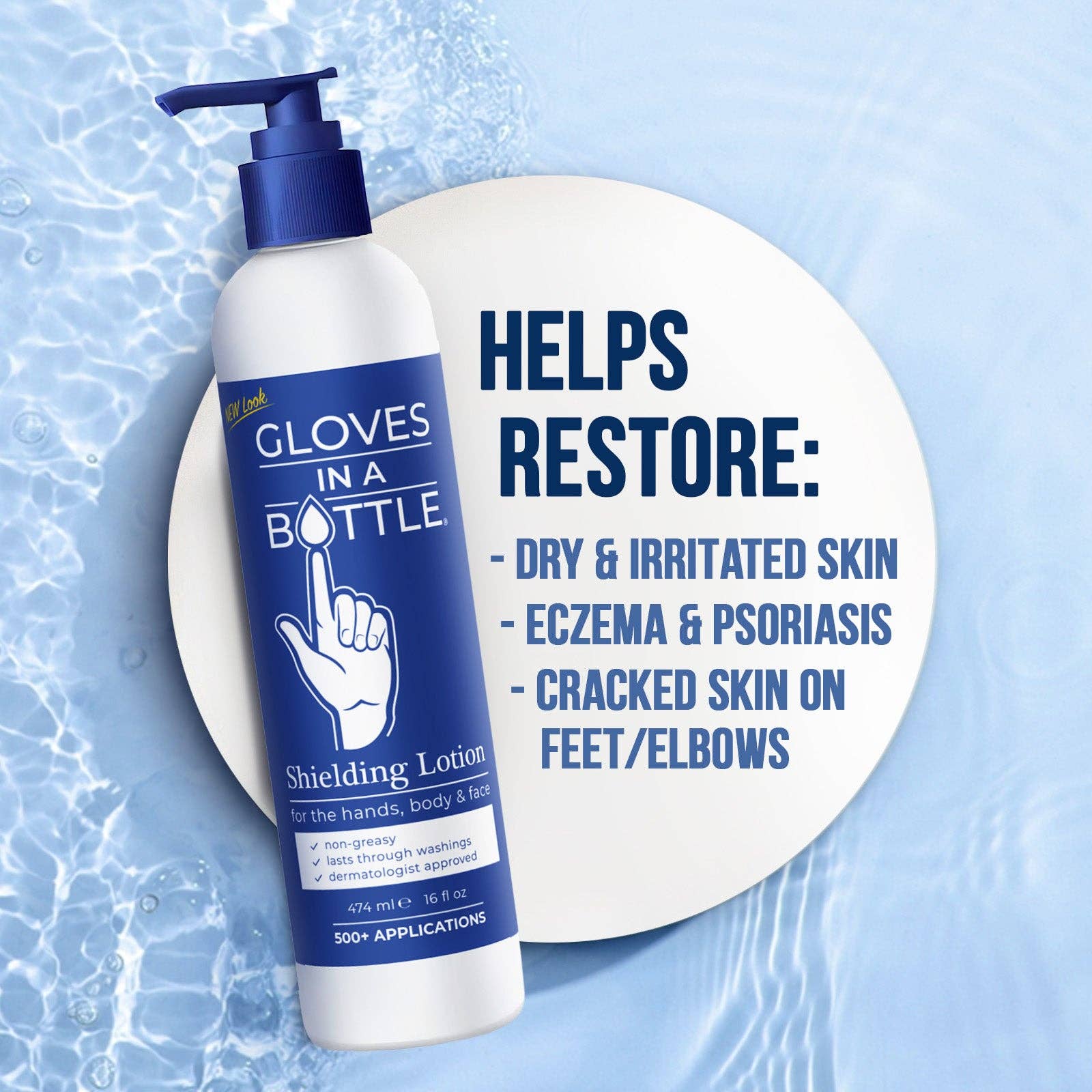Gloves In A Bottle - Vente Crèmes/lotions pour les mains - Lotion protectrice pour les mains Gloves In A Bottle, 16 oz6