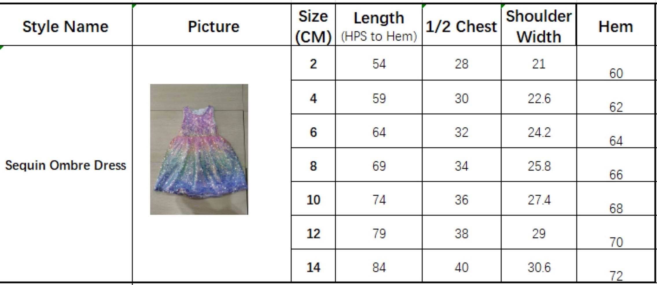 Ellie and Mila - Vente Robe – enfant - Robe pailletée dégradée9