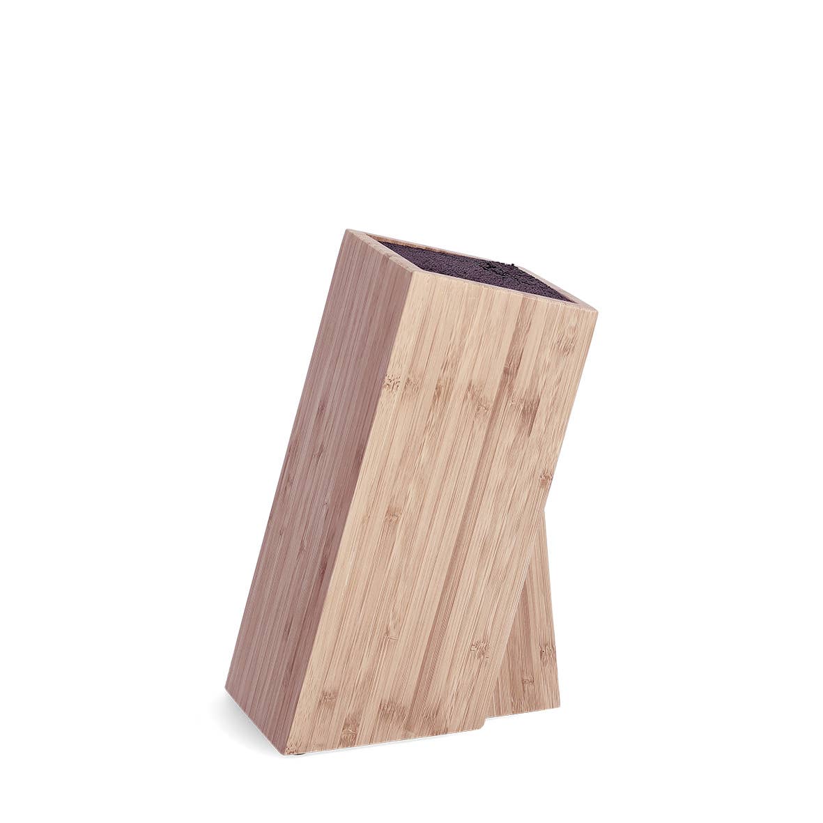 nature Knife block M. Bristle insert, bamboo for wholesale on Faire3