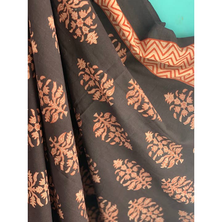 Aurobelle Ibiza – wholesale Halsduk - Dam – Stor storlek Sarong eller Pareo i blocktryck ny kollektion