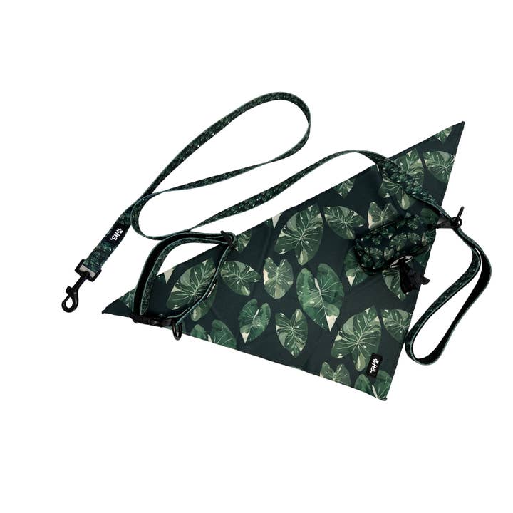 The Keiki Dept - Wholesale Pet Bandana - Dog - Hawaiian Pet Signature Green Kalo Bandana