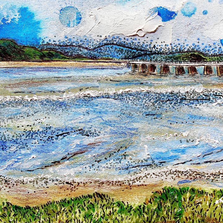 Cartão de Saudação Viaduto Arnside por atacado de Hannah Robinson Illustrations