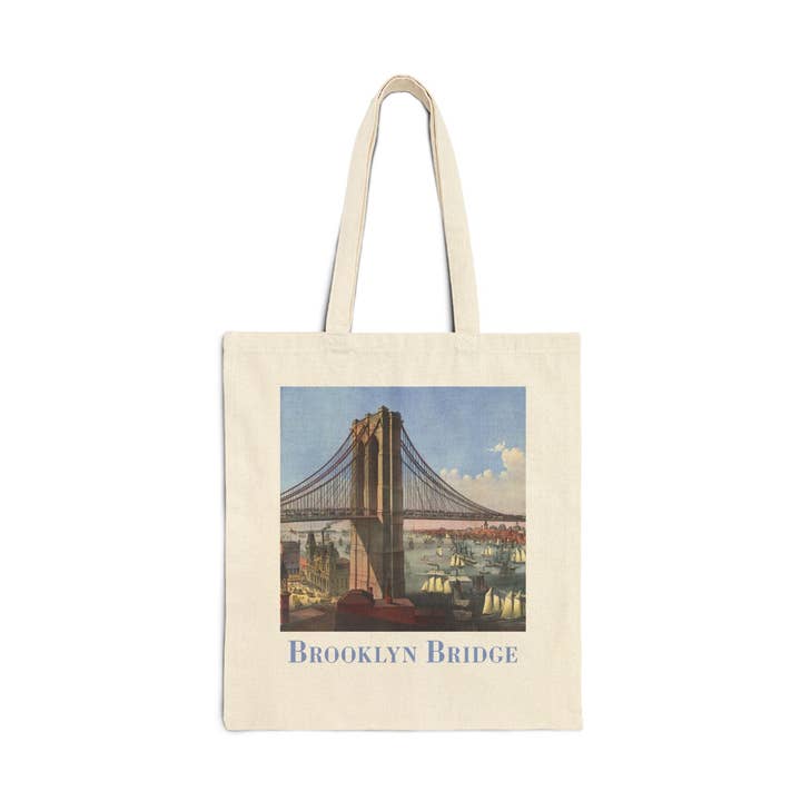 Brooklyn Bridge Vintage Canvasväska för wholesale av Bicycle Utopia
