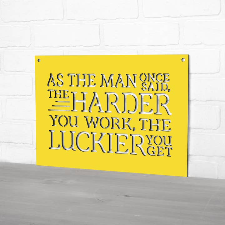 Spunky Fluff - Wholesale Wall Sign - As The Man Once Said Ted Lasso Wooden Quote Sign