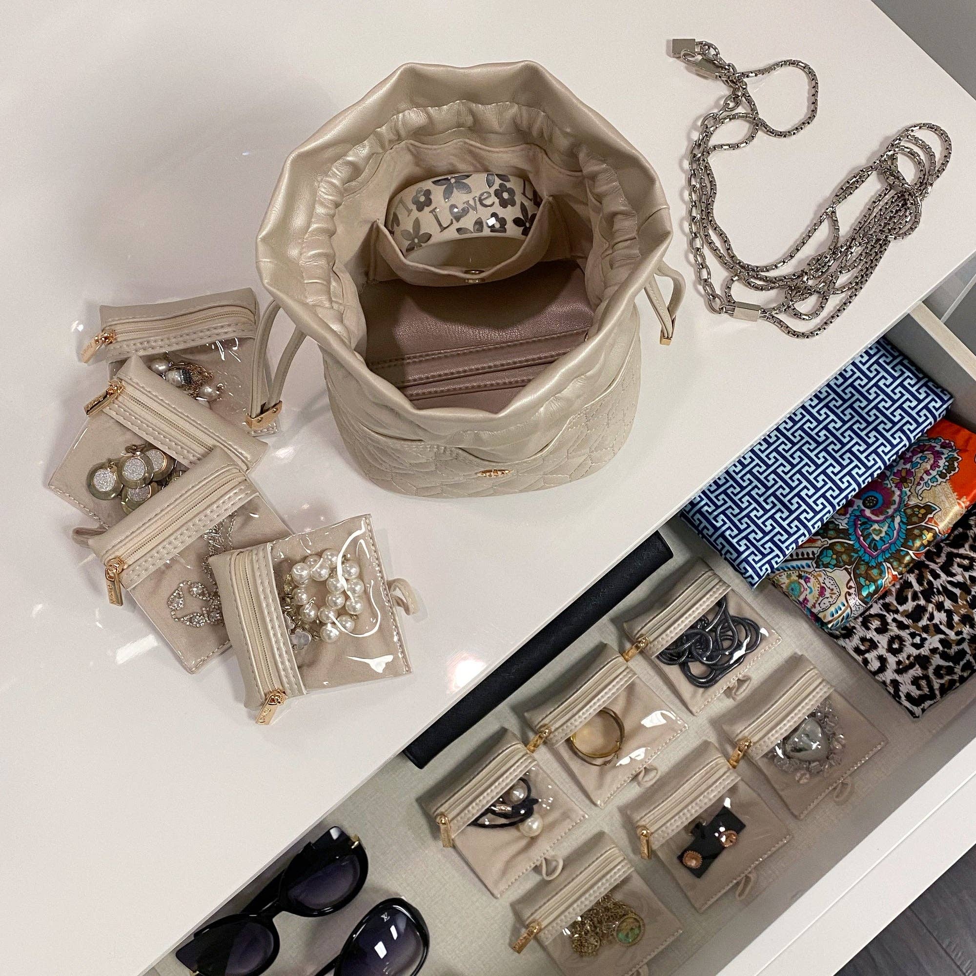 PurseN (new) - Vendita all'ingrosso Portagioie/organizer per gioielli - Le cose preferite di Oprah 2021 - Custodia per gioielli Ultra - Perla4