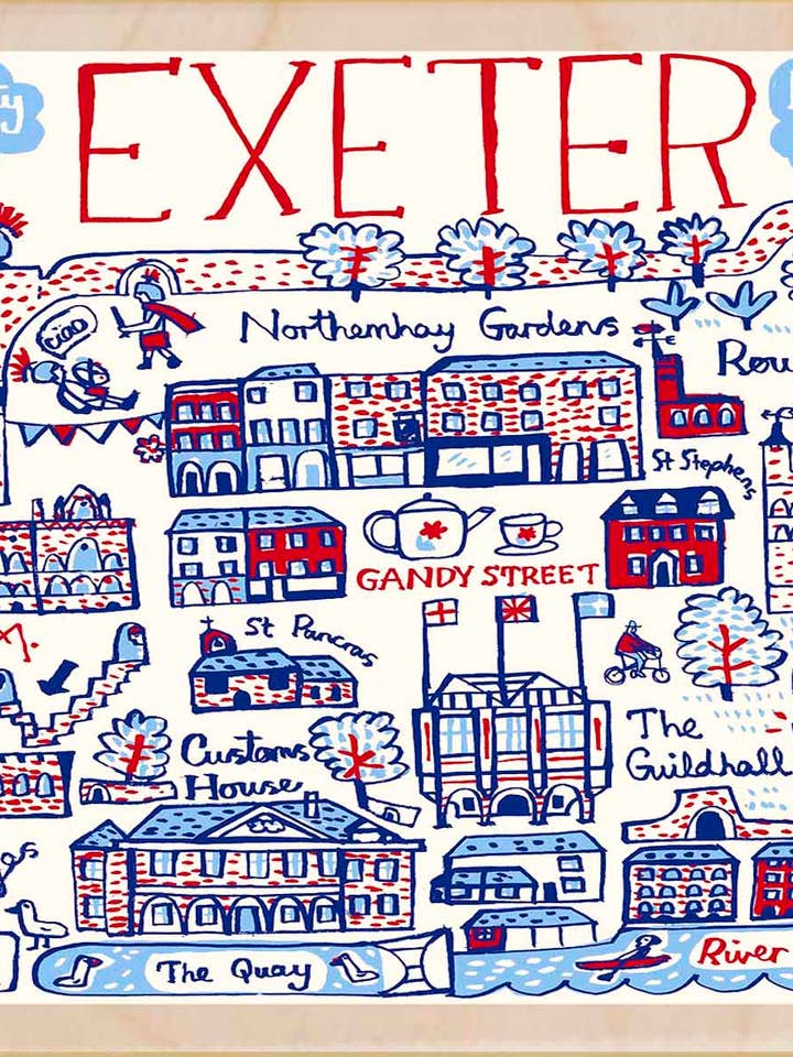 Exeter, Devon - Eco-friendly cards & magnets for wholesale by THE WOODEN POSTCARD COMPANY