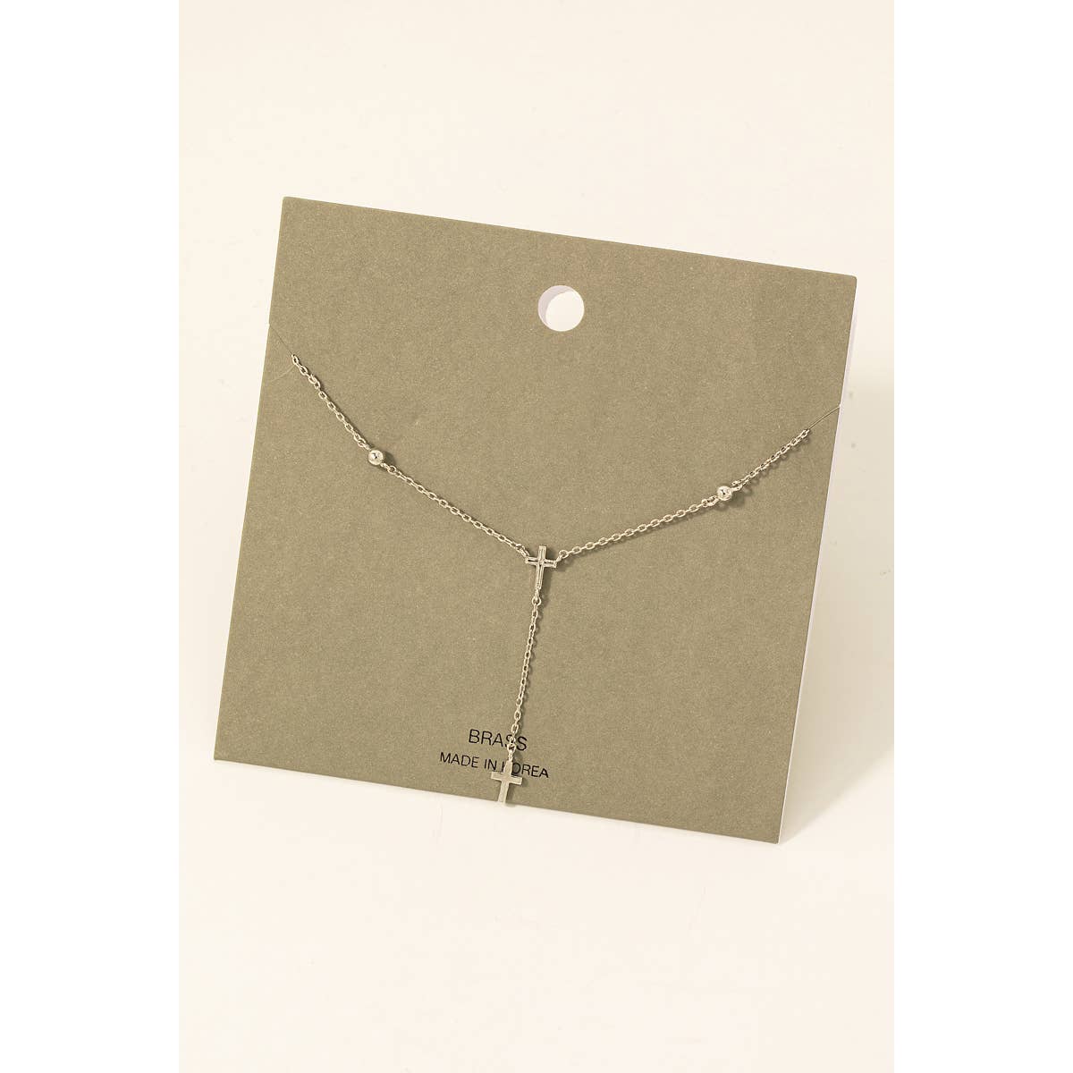 Fame Accessories - Wholesale Y-Neck/Lariat Necklace - Cross Charms Y Chain Necklace2