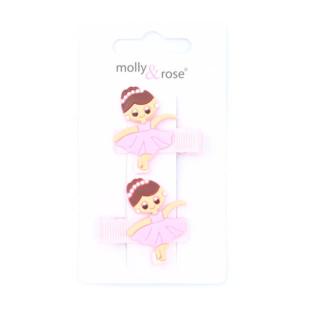 Inca UK - Wholesale Hair Clip - Kids - Card of 2 Ballerina beak clips 3