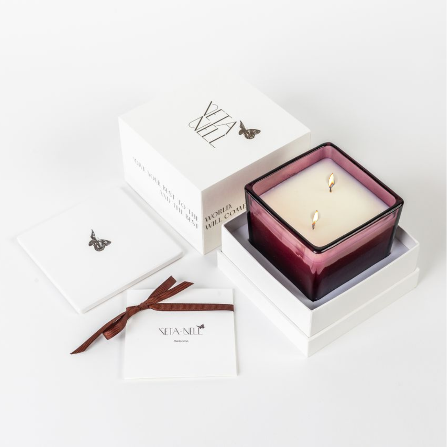 Veta Nell - Wholesale Jar/Filled Candle - MIDNIGHT NO. 9 Candle | Lux Box | Coco Wax | Essential Oils3
