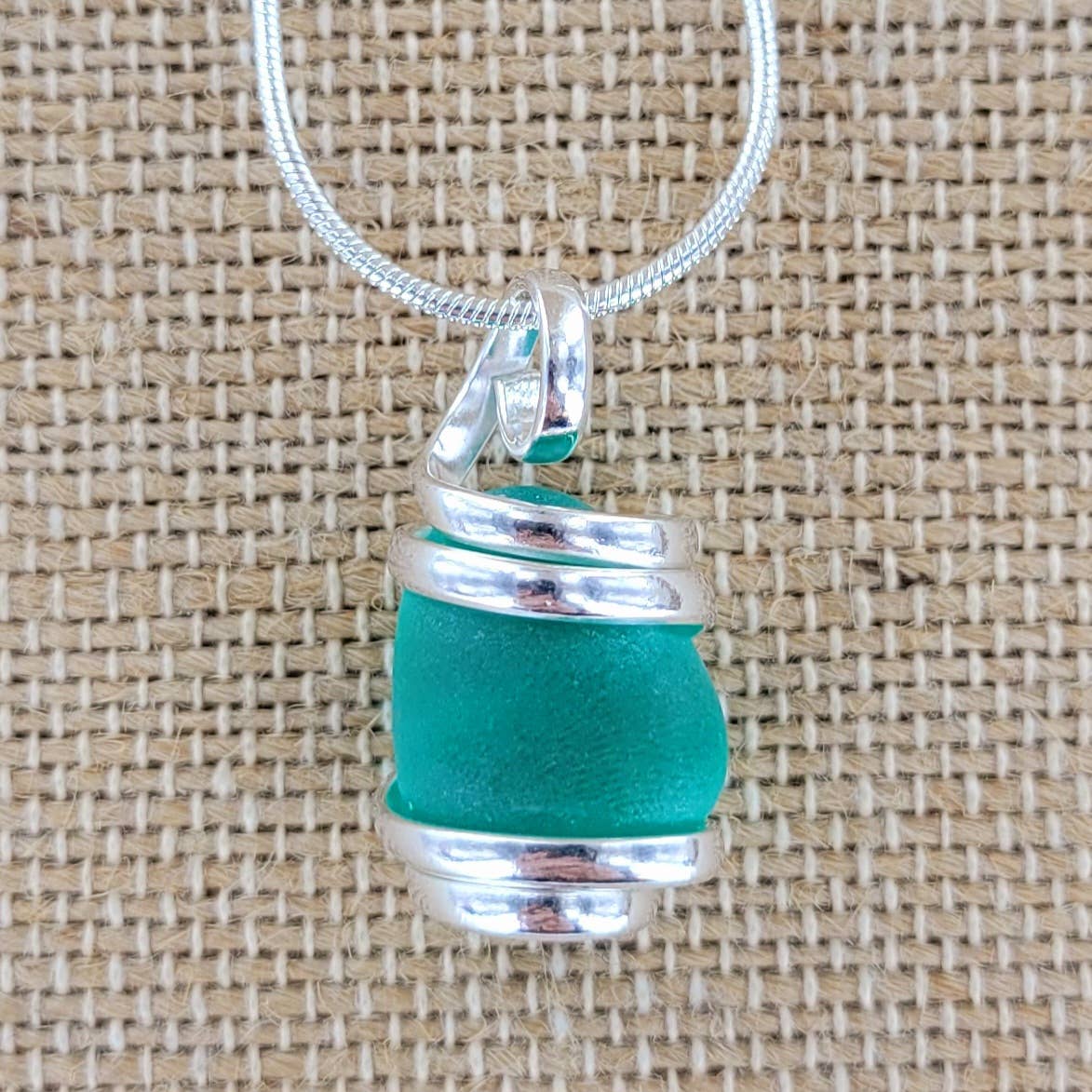 Sadie Green's Jewelry - Wholesale Pendant/Charm Necklace - Cultured Sea Glass Pendant ALP-SG-PD16