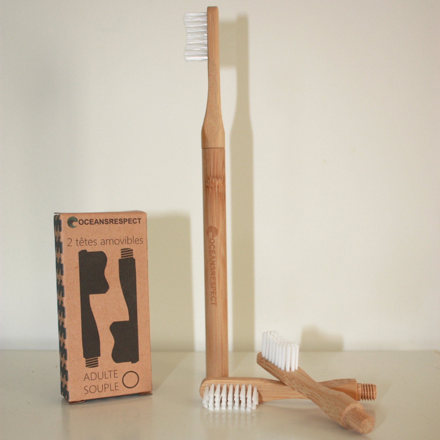 Oceansrespect 🌊🌍🌱 - Wholesale Tandenborstel - Bamboe tandenborstel met verwisselbare kop (oude verpakking)4