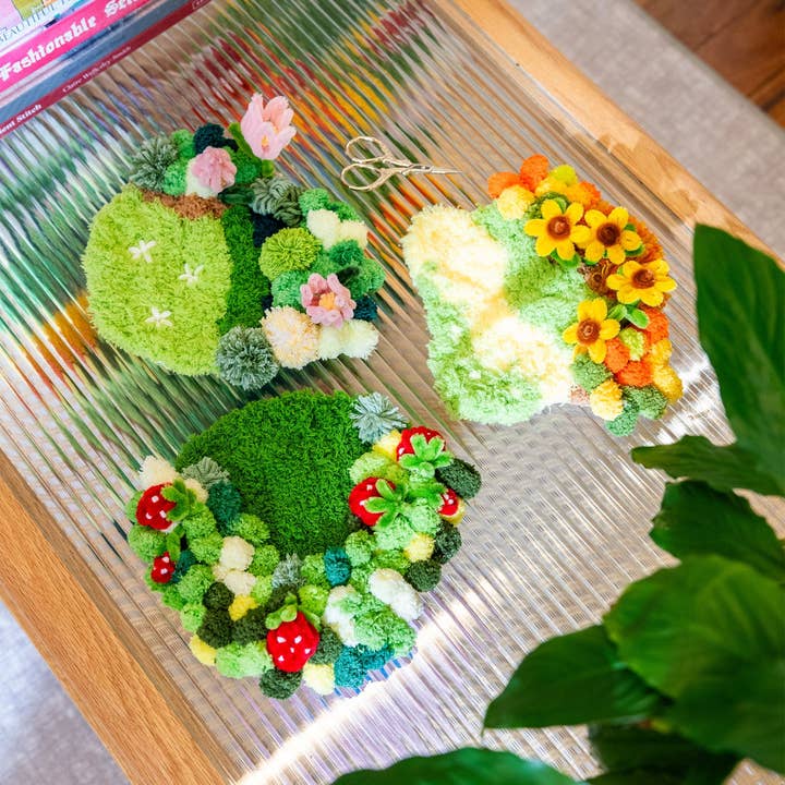 Craft Club - Wholesale DIY Craft Kit - STRAWBERRY - Moss Coaster Kit10