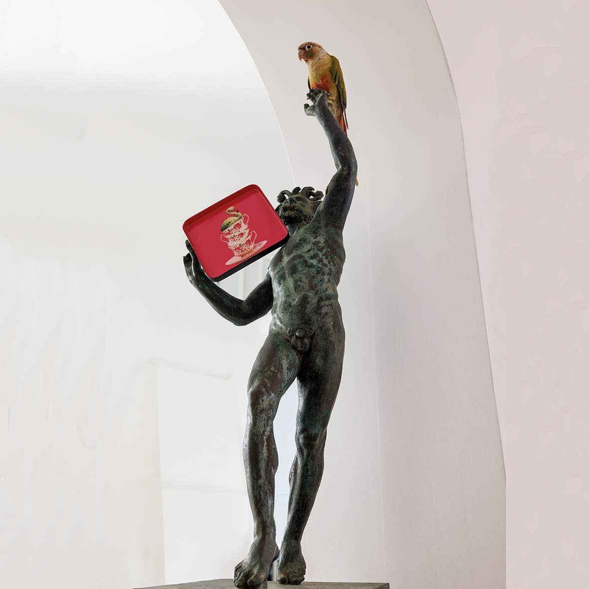 Gangzaï Design – Großhandel Deko-Tablett – Flamingtea Ablageschale2