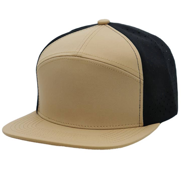 Cap Zone - Wholesale Trucker Hat - Unisex - Two Tone 7 Panel Digital Punch Perforated Snapback2