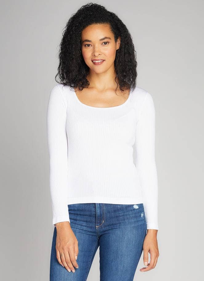 C'est Moi Clothing Co – wholesale Knit top – Women's – Seamless Rib Square Neck Top- CERT12102