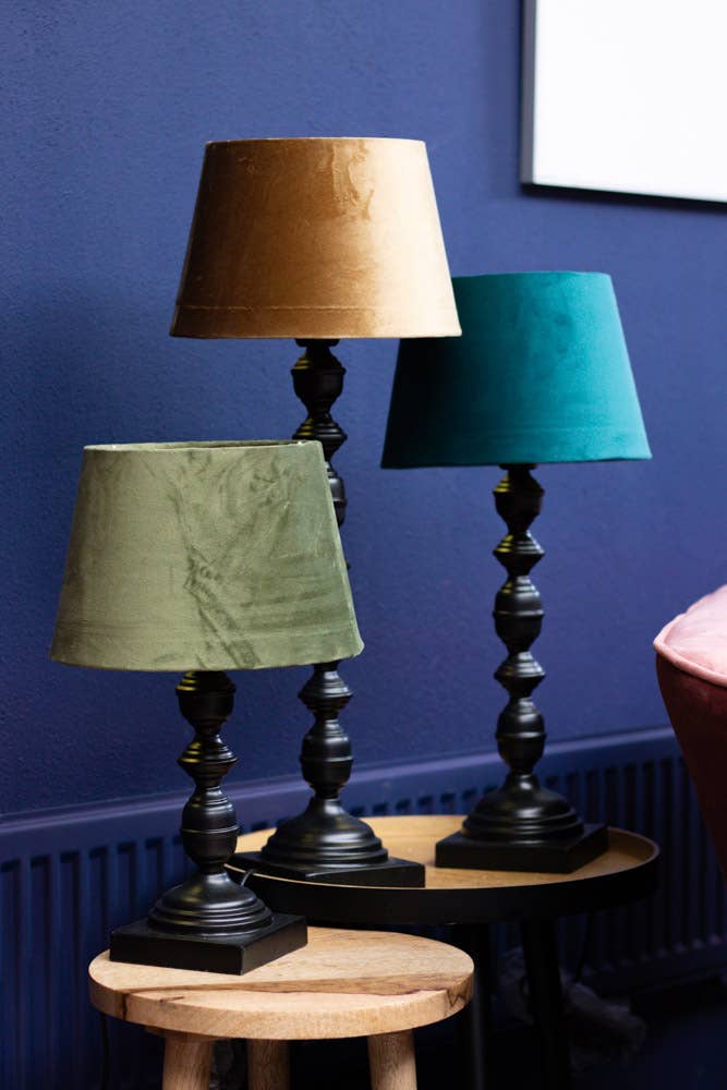 Mars & More - Brand of B Living - Wholesale Decorative Tabletop Object - lamp base ornament black 11x11x30cm3