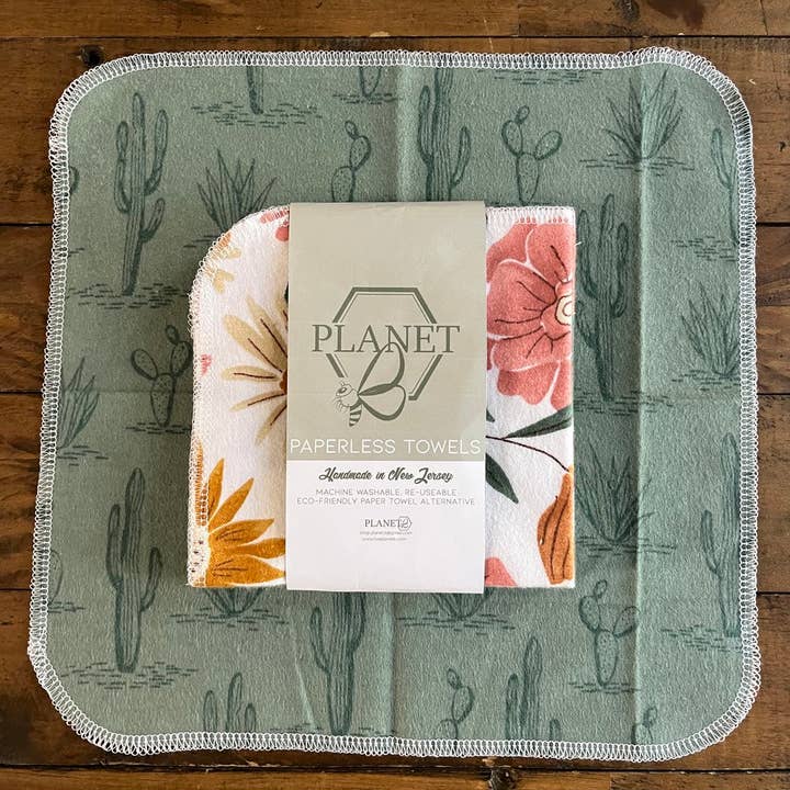 Planet B, Inc. - Wholesale Dishcloth - Paperless Towels - Desert Floral
