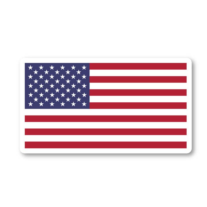 United States Of America American Usa Flag 3 Pack - Set of 2.5, 3 and 4 Inch Vinyl Laptop Stickers - Flag for Laptop, Phone, Water Bottle, Car & More Decal (3 Pack) for wholesale by FunPopStickers