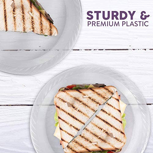 Framo - Wholesale Disposable Plate - 9 Inch Disposable Clear Plastic Plates In Bulk By Framo5