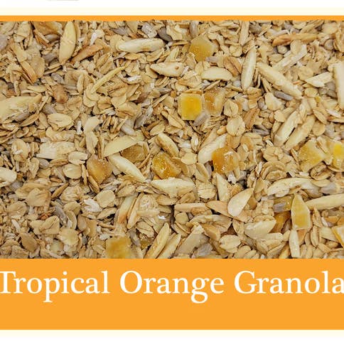 Tropical Orange Granola for wholesale by Maple Nut Kitchen