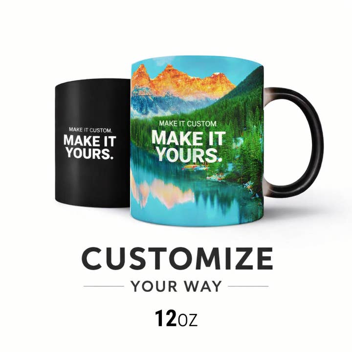 12 oz. Your Art - Custom Changing Magic Mug - Heat Activated for wholesale by Mug Experience
