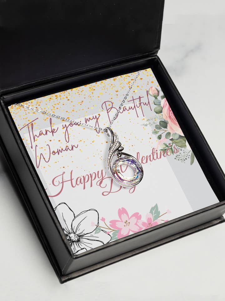 Happy Valentine's Day Rising Phoenix Necklace - Beautiful Woman Gift for wholesale by Sunday Treasures/ Royally Pampered