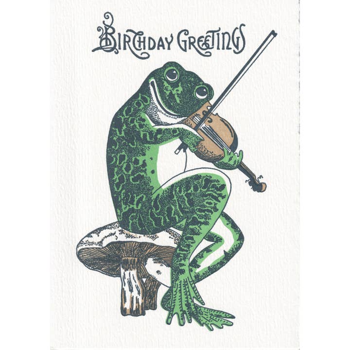 Saturn Press – wholesale Birthday card – Fiddler