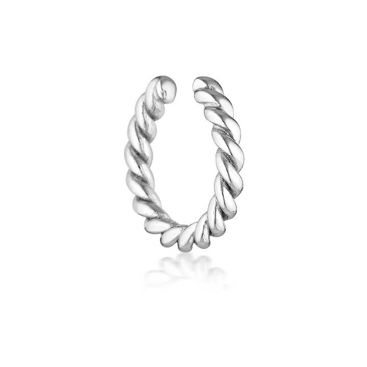 ISLA ROPE EAR CUFF | SILVER and other Purchase Wholesale polyethylene rope. Free Returns & Net 60 Terms on Faire trending on Faire.