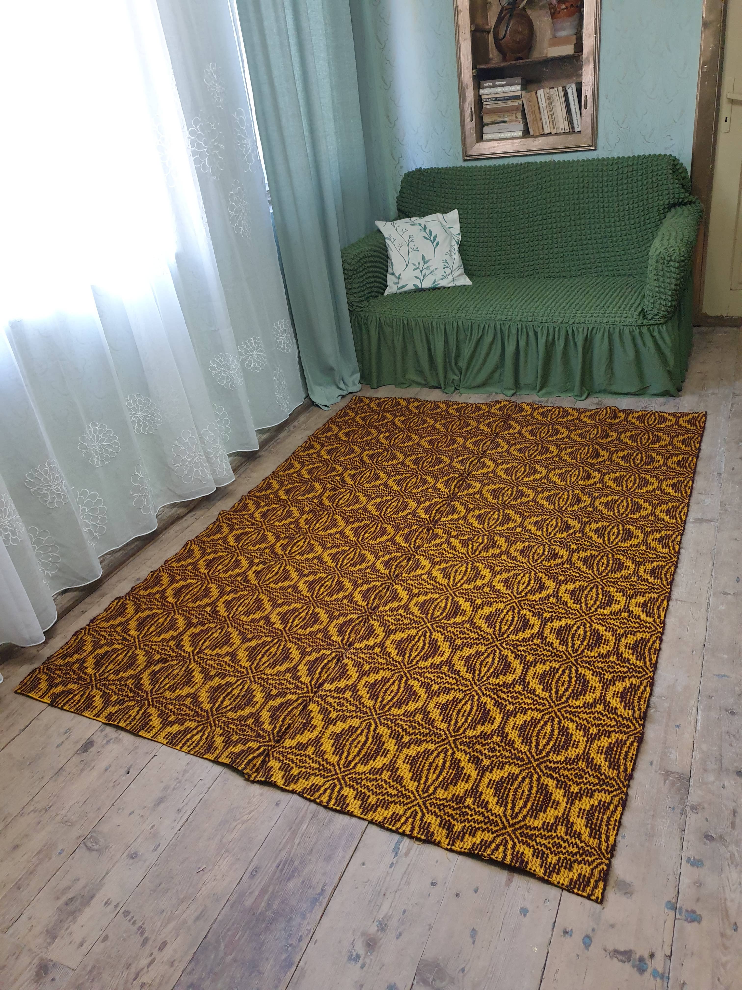 MADE WITH LOVE RO SRL - Wholesale Area Rug - Wool handwoven brown rug Romanian carpet Teppich.2