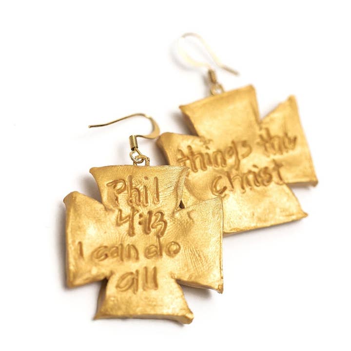 Hidden Truth Jewelry - Wholesale Dangle Earrings - Elizabeth Cross Dangles Earrings2