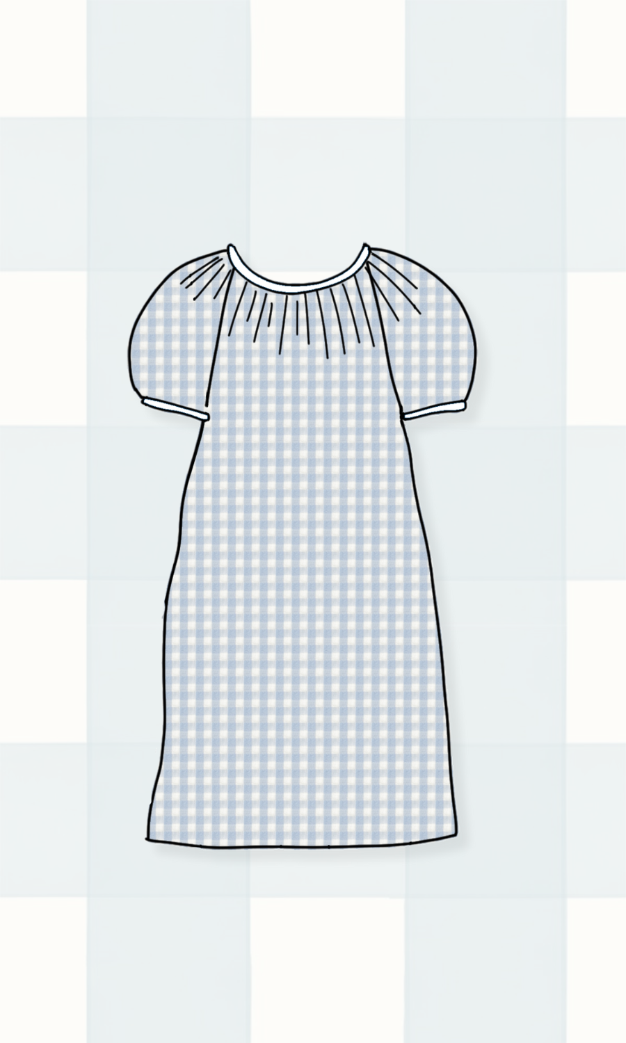Sun House Children's - Wholesale Dress - Kids - Ella Dress in Check8